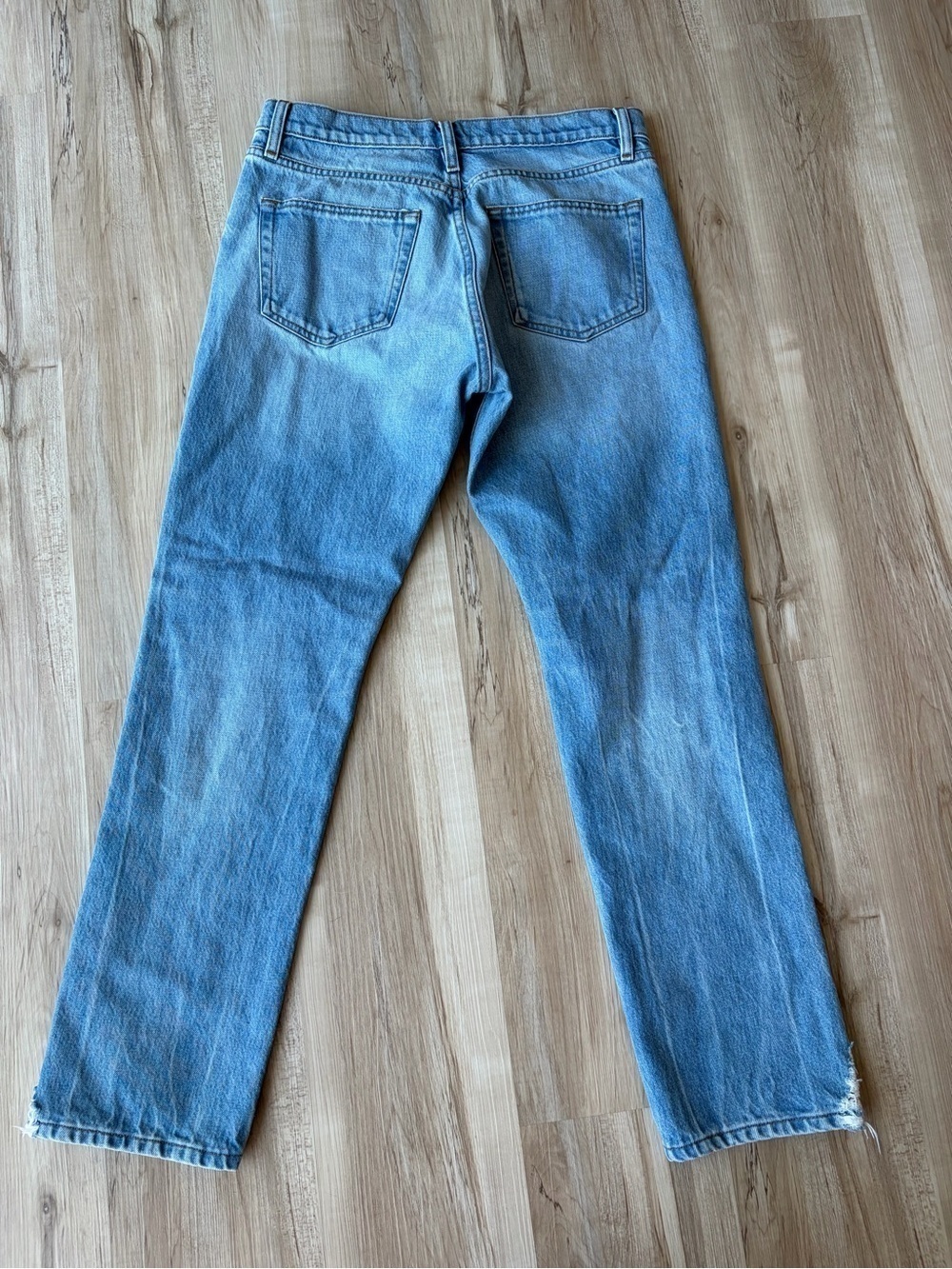 Frame High Rise Boyfriend Distressed Jeans - Picture 7 of 9